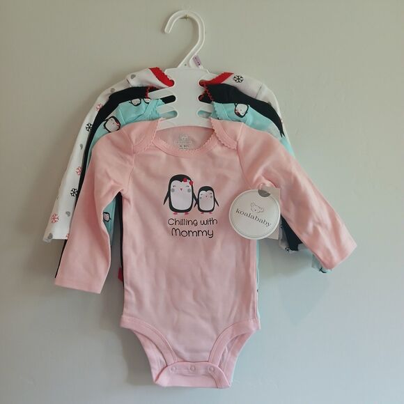 Discontinued Koala Baby One Piece Coverall 6-9 Months 3 Pack Holiday - Picture 2 of 7